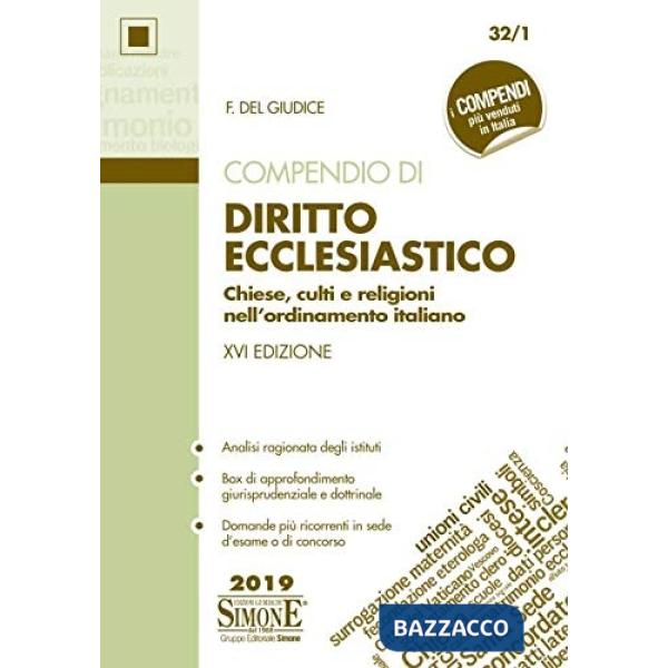 Compendio di diritto ecclesiastico. Chiese, culti e religioni nell'ordinamento italiano
