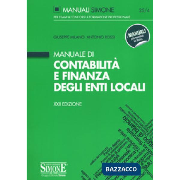 Manuale di contabilità e finanza degli enti locali