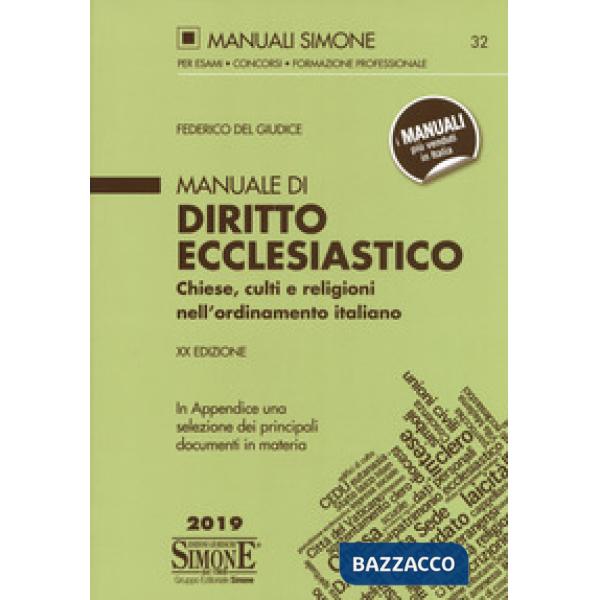 Manuale di diritto ecclesiastico. Chiese, culti e religioni nell'ordinamento italiano