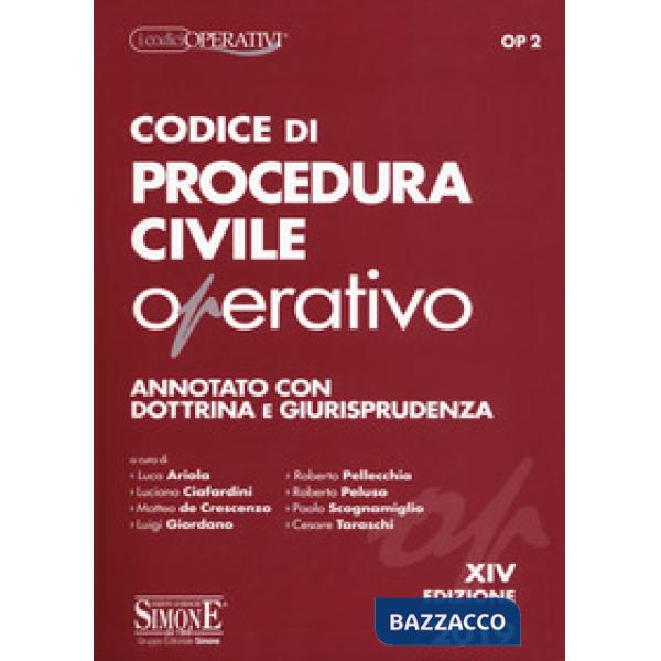 Codice di procedura civile operativo. Annotato con dottrina e giurisprudenza