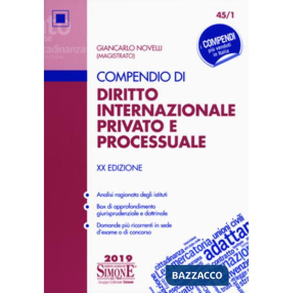 Compendio di diritto internazionale privato e processuale