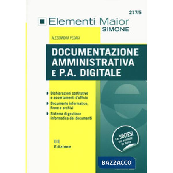 Documentazione amministrativa e P.A. digitale