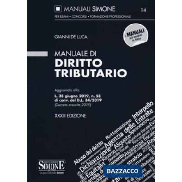 Manuale di diritto tributario