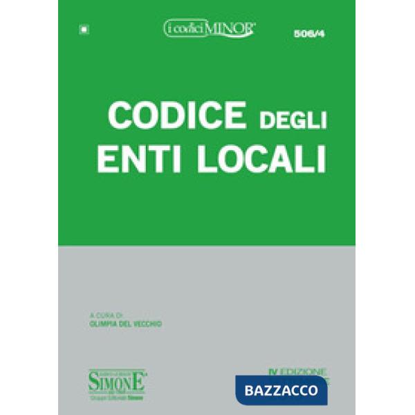 Codice degli enti locali. Ediz. minor