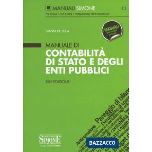 Manuale di contabilità di Stato e degli enti pubblici