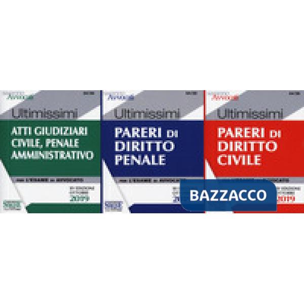 Ultimissimi pareri di diritto civile-Ultimissimi pareri di diritto penale-Ultimissimi atti giudiziari di diritto civile, penale 