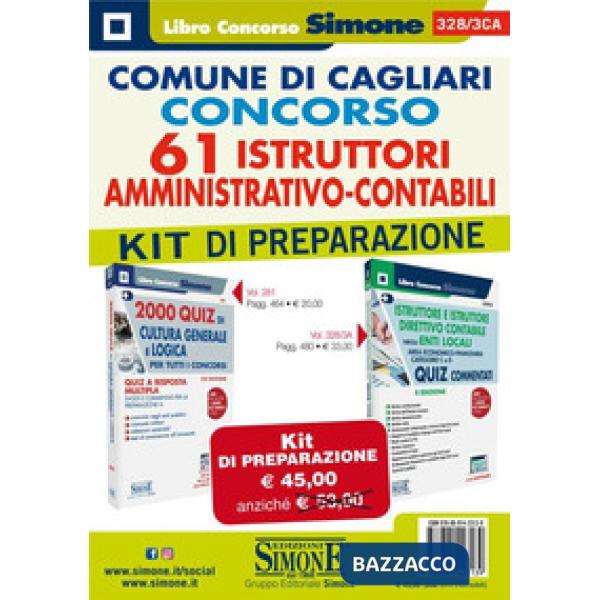 Comune di Cagliari. Concorso 61 istruttori amministrativo-contabili. Kit di preparazione