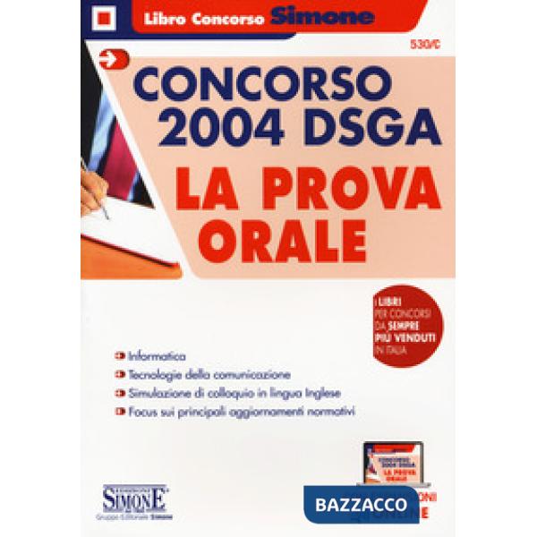 Concorso 2004 DSGA. La prova orale
