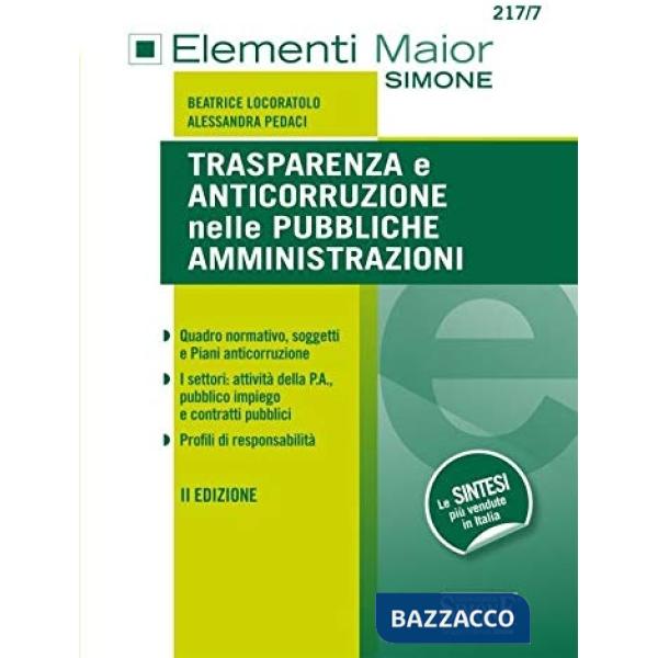 TRASPARENZA E ANTICORRUZIONE NELLE PUBBLICHE AMMINISTRAZIONI