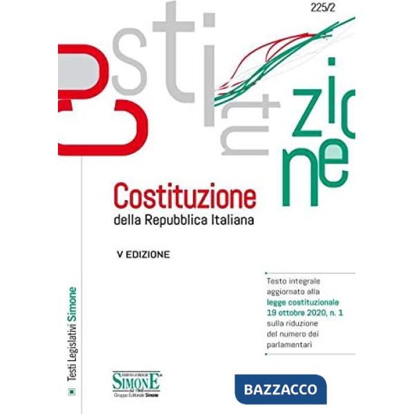 COSTITUZIONE DELLA REPUBBLICA ITALIANA