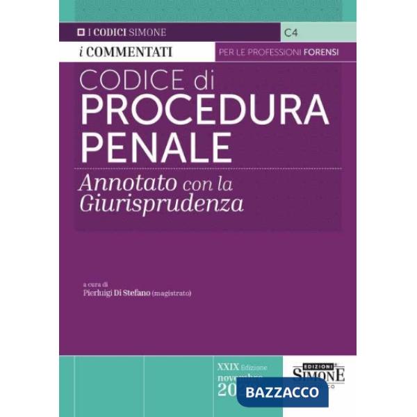 Codice di procedura penale. Annotato con la giurisprudenza
