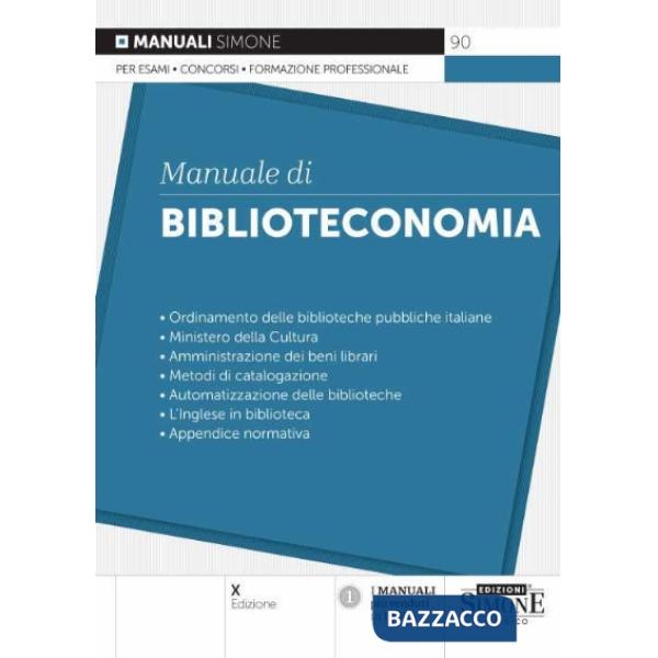 Manuale di biblioteconomia