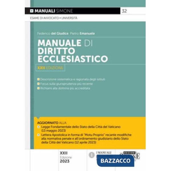 Manuale di diritto ecclesiastico