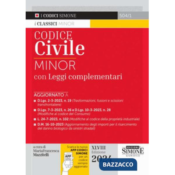 Codice civile. Ediz. minor