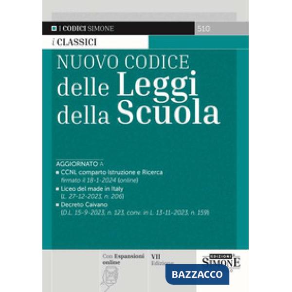 Nuovo codice delle leggi della scuola