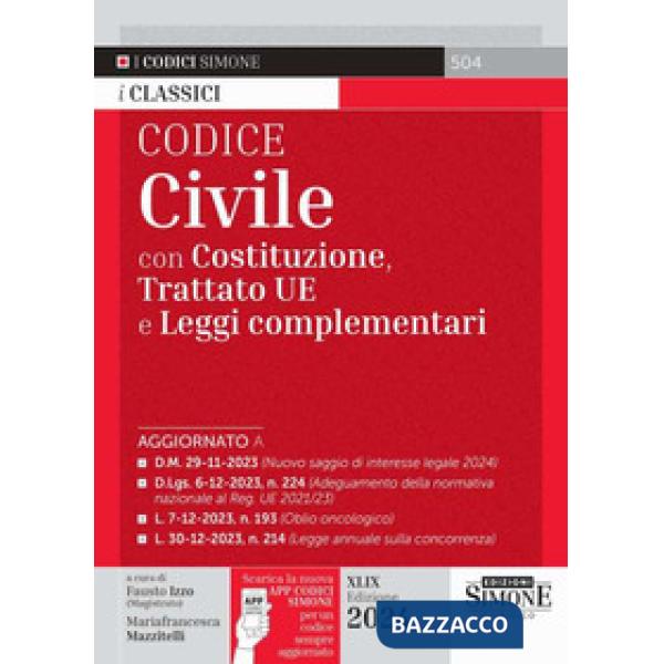 CODICE CIVILE ED 2024