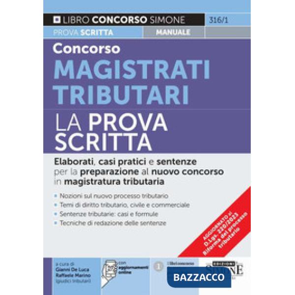 Concorso magistrati tributari. La prova scritta