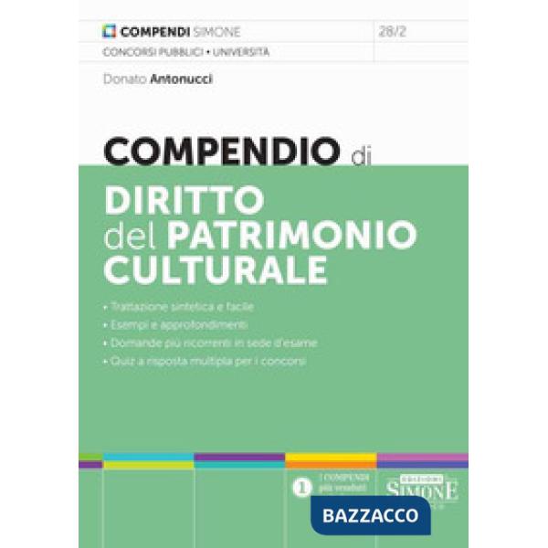 Compendio di diritto del patrimonio culturale
