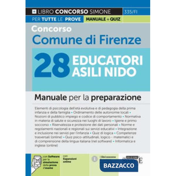 Concorso Comune di Firenze 28 Educatori Asili Nido. Manuale per la preparazione