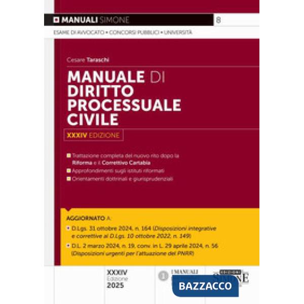 Manuale di diritto processuale civile