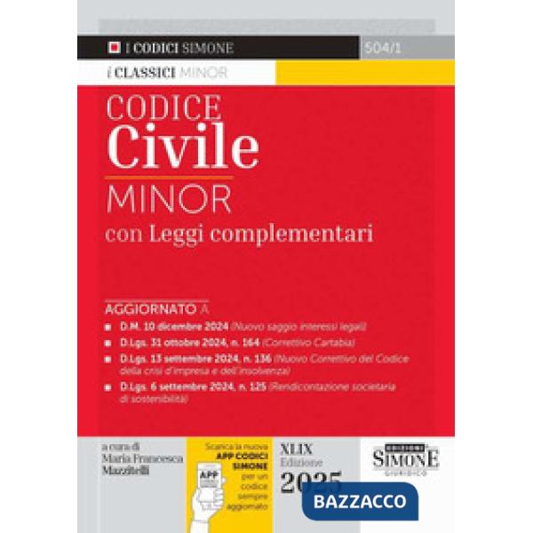 Codice civile. Ediz. minor