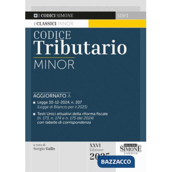 Codice tributario. Ediz. minor