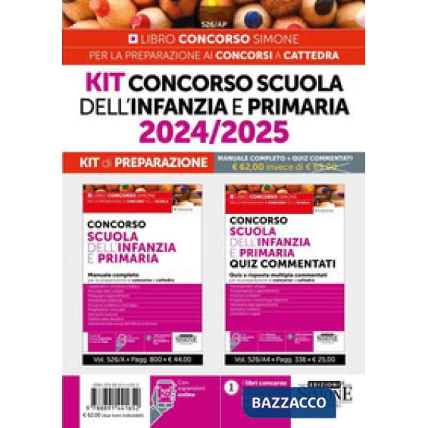 Concorso scuola dell'infanzia e primaria 2024/2025. Kit di preparazione