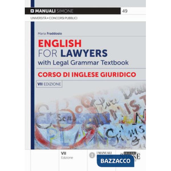 English for lawyers. Corso di inglese giuridico. With legal grammar textbook