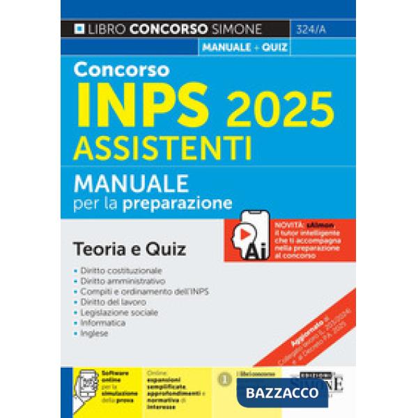 Concorso INPS 2025 Assistenti. Manuale