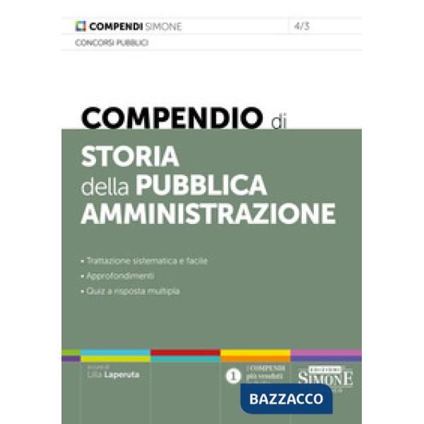 Compendio di storia della pubblica amministrazione