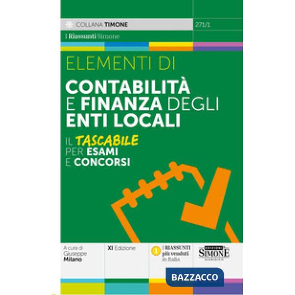 Elementi di contabilità e finanza degli enti locali