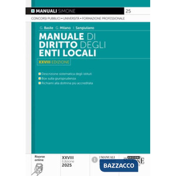 Manuale di diritto degli enti locali