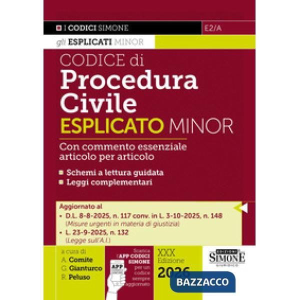 Codice di procedura civile esplicato. Ediz. minor