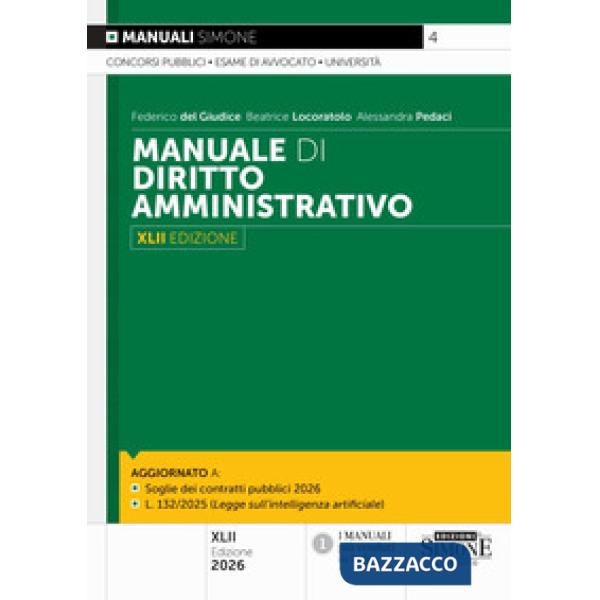 Manuale di diritto amministrativo