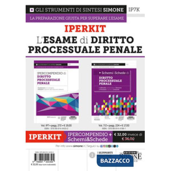 Iperkit. L'esame di diritto processuale penale: Ipercompendio-Schemi&Schede