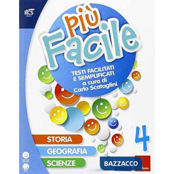 PIU FACILE 4 STORIA GEO SCIENZE