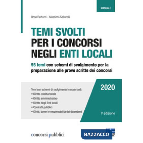 Temi svolti per i concorsi degli enti locali