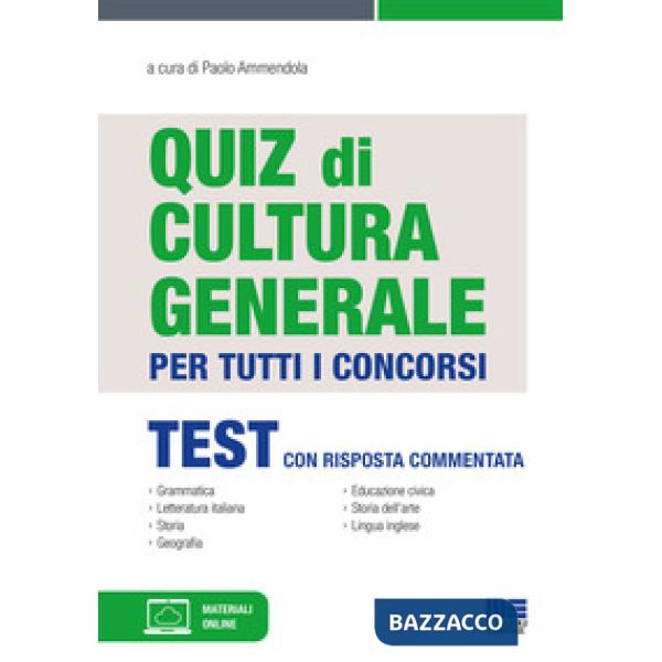 Quiz di cultura generale per tutti i concorsi
