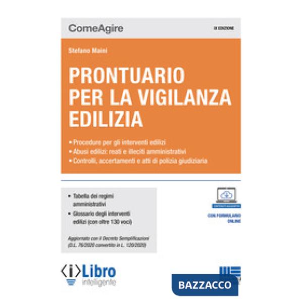 PRONTUARIO PER LA VIGILANZA EDILIZIA. CON ESPANSIONE ONLINE