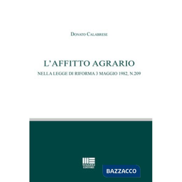 L'affitto agrario