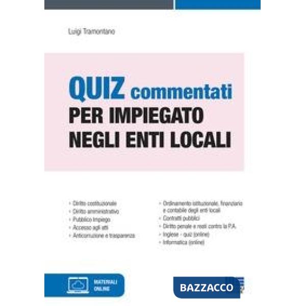 Quiz commentati per impiegato negli enti locali