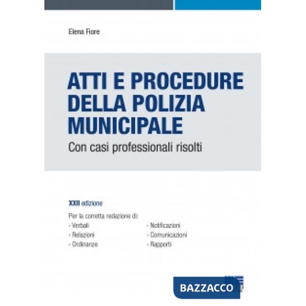 Atti e procedure della polizia municipale