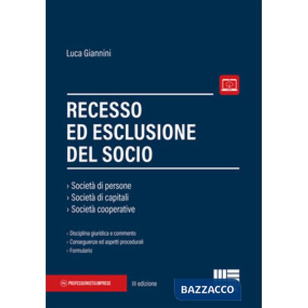 Recesso ed esclusione del socio