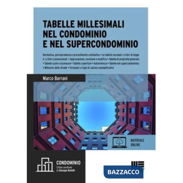 Tabelle millesimali nel condominio e nel supercondominio