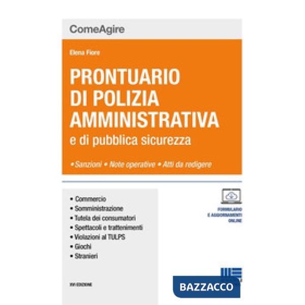 Prontuario di polizia amministrativa e delle leggi di pubblica sicurezza