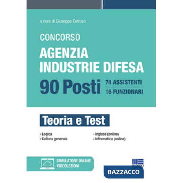Concorso agenzia industrie difesa. 90 posti. Teoria e test