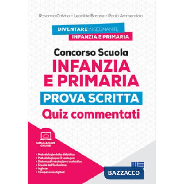 Concorso scuola infanzia e primaria. Prova scritta. Quiz commentati