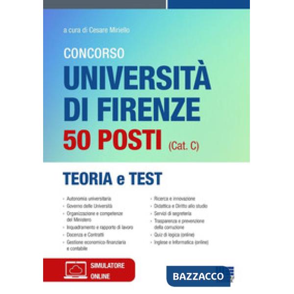 Concorso Università di Firenze 50 posti (cat. C). Teoria e test