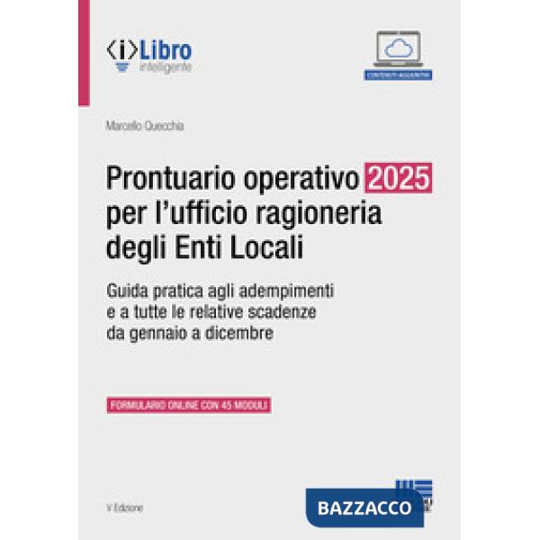 Prontuario operativo 2025 per l'ufficio ragioneria degli Enti Locali