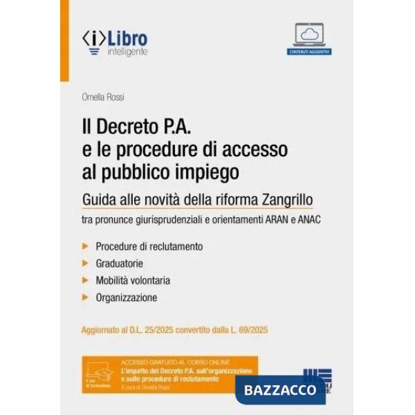 Decreto P.A. e le procedure al pubblico impiego